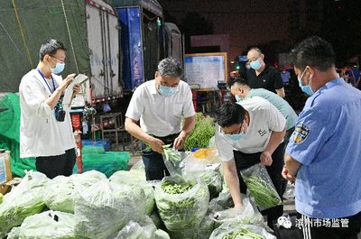 凌晨出擊 守護“菜籃子”安全，濱州市市場監(jiān)管局開展食用農(nóng)產(chǎn)品夜間專項抽檢